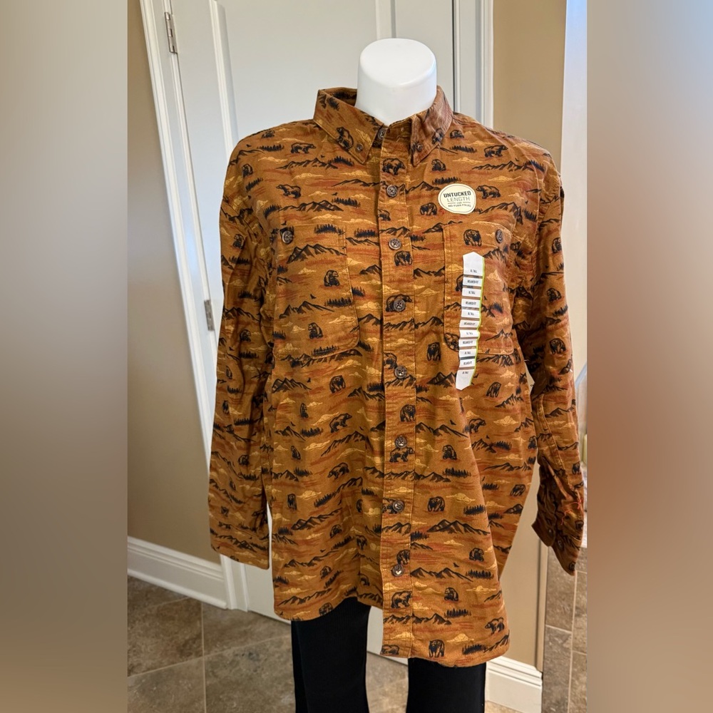 Duluth Trading Co untucked long sleeve shirt